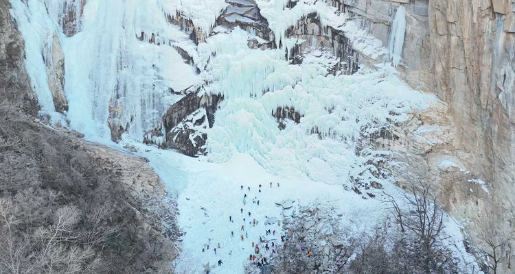【北京100公里山野·天仙瀑站】北京密云天仙瀑徒步之旅：冬季冰瀑奇观探秘+挑战华北最大冰瀑！