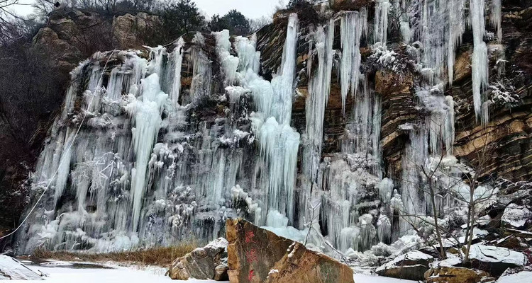 【北京一周一山·桃源仙谷】打卡京郊小贝加尔湖+绝美气泡冰+天然冰瀑~