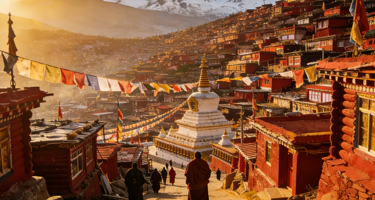 【甘南色达·大环线12日】天水+麦积山石窟+官鹅沟+江迭公路+扎尕那+郎木寺+娘玛寺+莲宝叶则+色达+九曲黄河日落+若尔盖大草原+花湖湿地+桑科草原+拉卜楞寺+甘加秘境+炳灵寺石窟+2-8人小包团