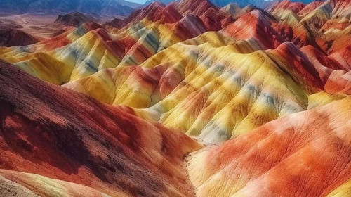 【西北山河集·青甘环线8日】西宁+祁连山草原+张掖七彩丹霞日落+嘉峪关长城+大地之子+莫高窟+鸣沙山月牙泉日落+石油小镇+黑独山+胭脂山+水上雅丹+大柴旦翡翠湖+12人旅拍团